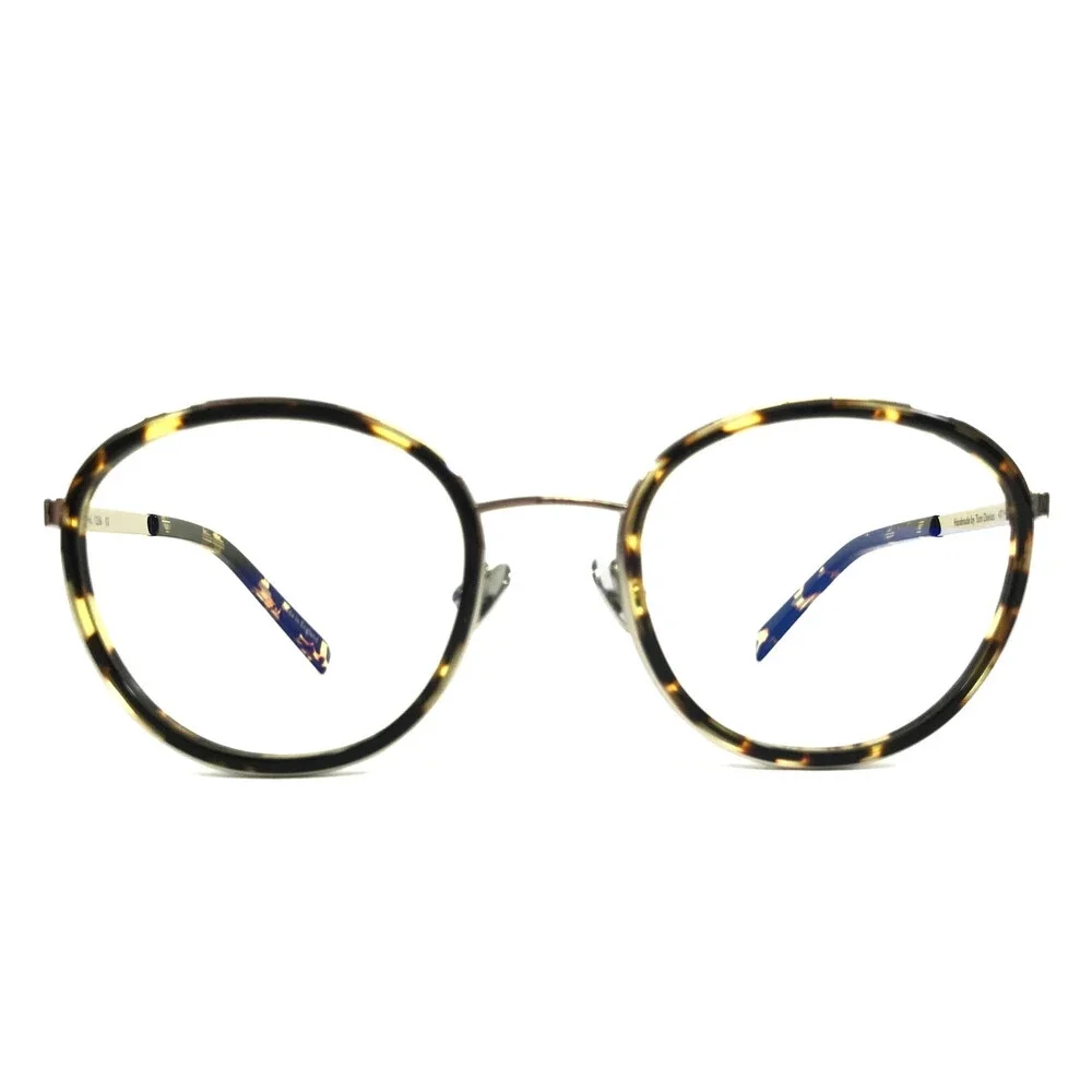 Tom Davies Eyeglasses Frames TD741 Col. 1236 Tortoise Shiny Silver 47-19-140